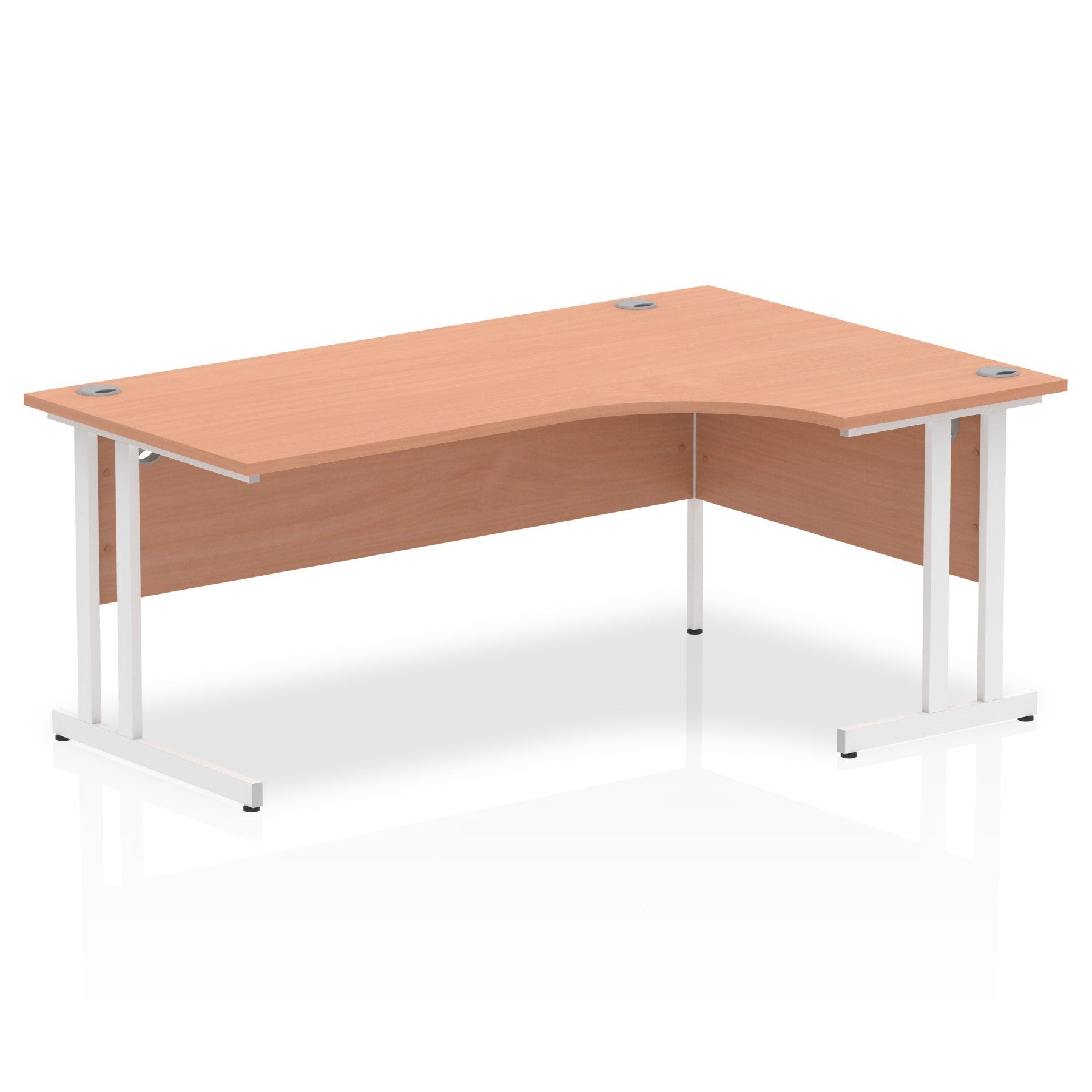 Impulse 1800mm Right Crescent Desk Cantilever Leg